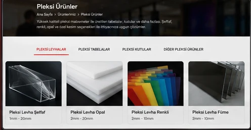 Pleksi ürünler