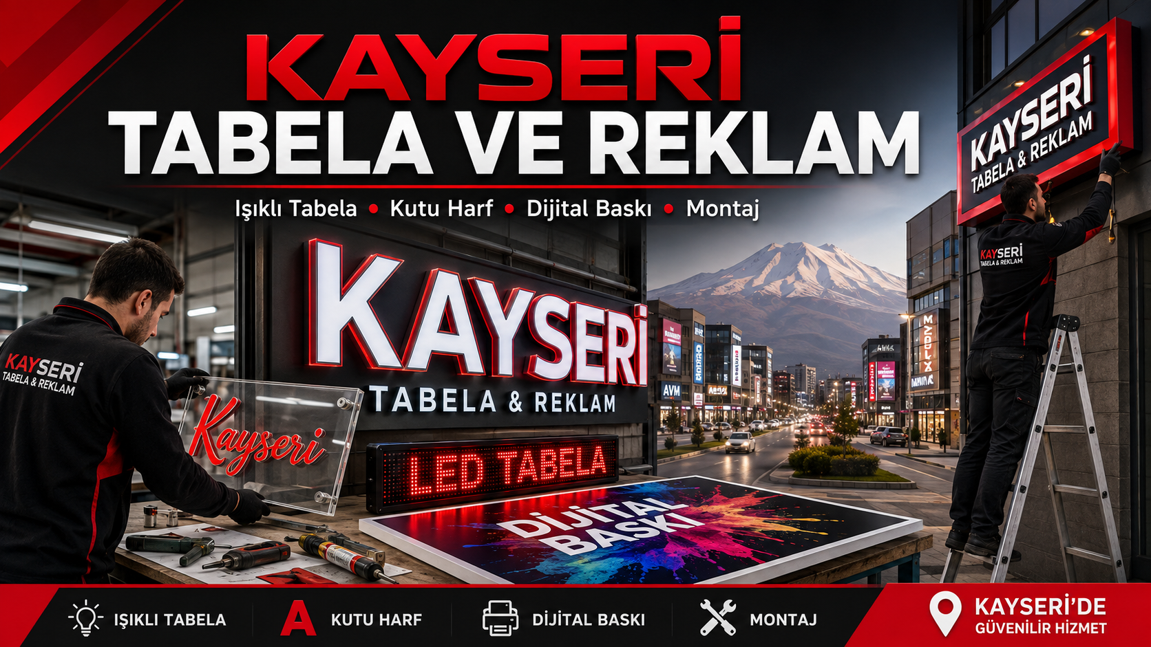 Kayseri Tabela ve Reklam Hizmetleri – İşletmenizi Daha Görünür Hale Getirin