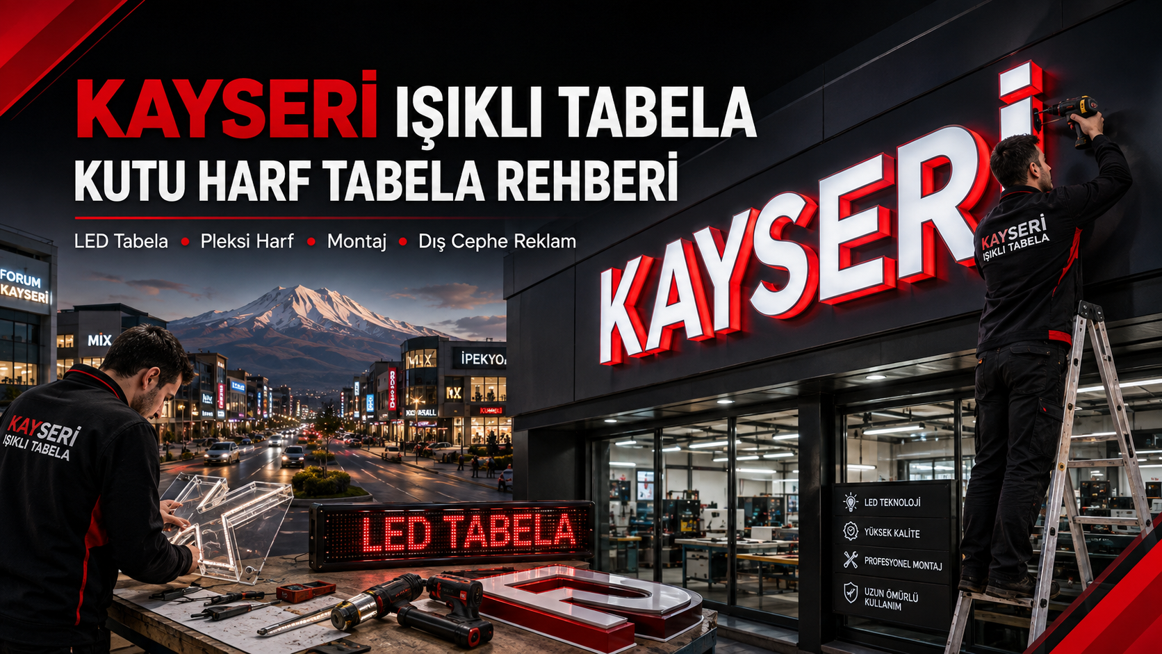 Kayseri Işıklı Tabela ve Kutu Harf Tabela Rehberi